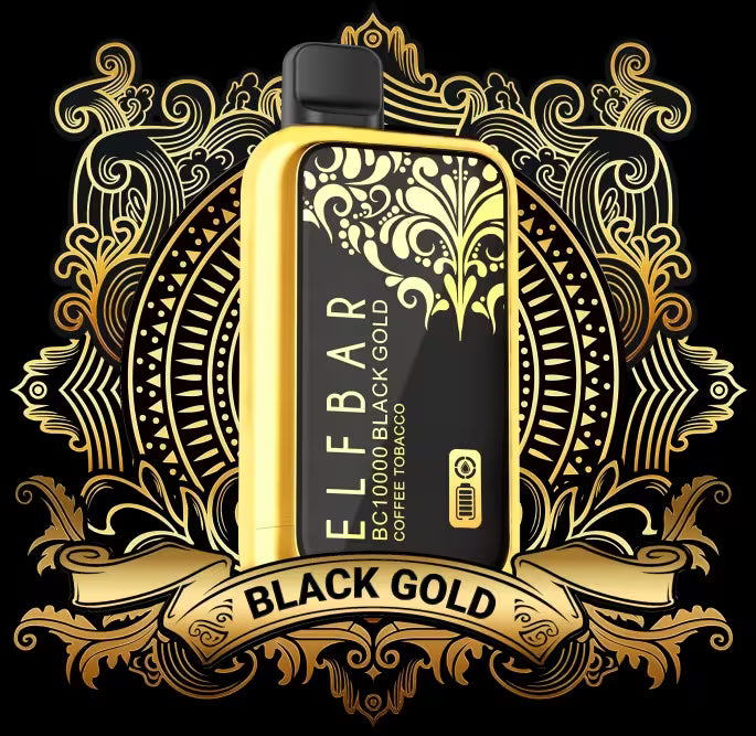 ELF BAR BC10000 Black Gold compact disposable vape