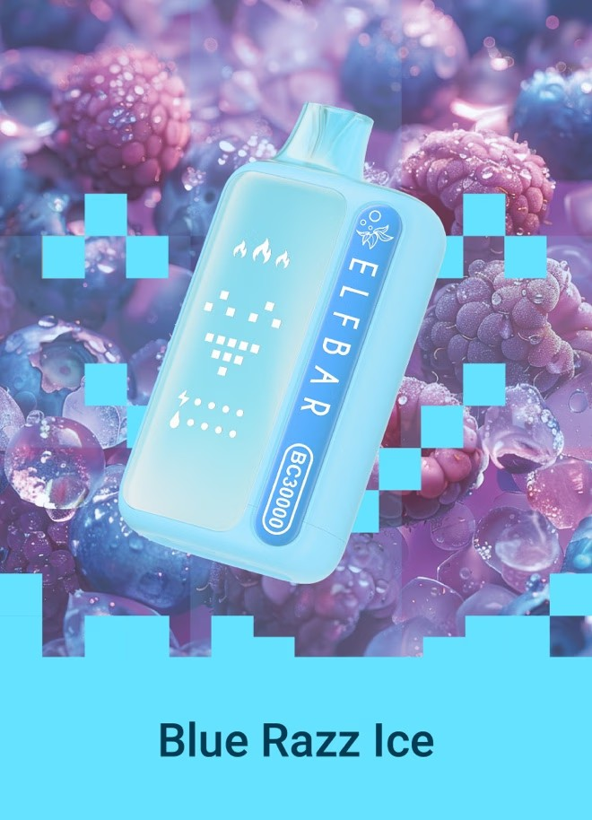 ELF BAR BC 30000 Blue Razz Ice disposable device