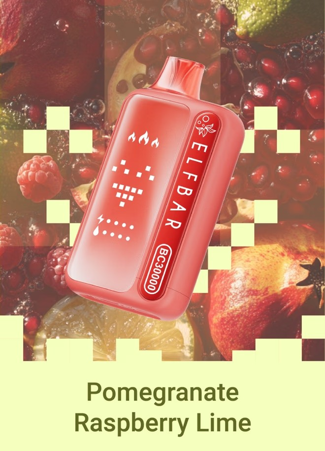 ELF BAR BC 30000 Pomegranate Respberry Lime disposable device
