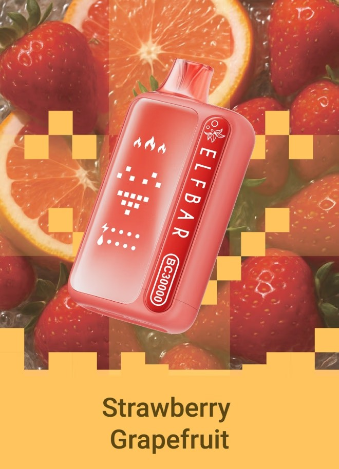 ELF BAR BC 30000 Strawberry Grapefruit vape device